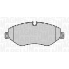 363916060298 MAGNETI MARELLI Комплект тормозных колодок, дисковый тормоз