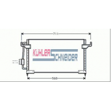 1521001 KUHLER SCHNEIDER Конденсатор, кондиционер