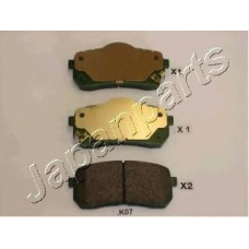 PP-K07AF JAPANPARTS Комплект тормозных колодок, дисковый тормоз