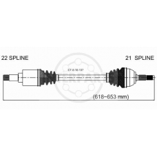 CT-8-16-107 InterParts Приводной вал