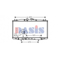 100038N AKS DASIS Радиатор, охлаждение двигателя