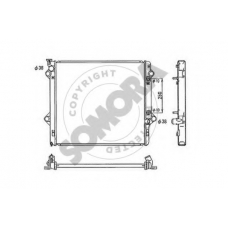 319640A SOMORA Радиатор, охлаждение двигателя