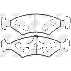 PN5108 NiBK Комплект тормозных колодок, дисковый тормоз
