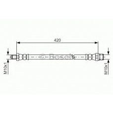 1 987 476 077 BOSCH Тормозной шланг