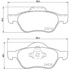 8DB 355 009-091 HELLA Комплект тормозных колодок, дисковый тормоз