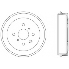 BAD9071.10 OPEN PARTS Тормозной барабан