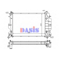 190260N AKS DASIS Радиатор, охлаждение двигателя