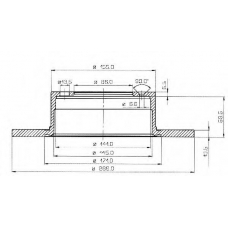 BDC1044 QUINTON HAZELL Тормозной диск