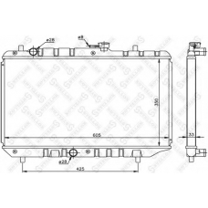 10-26247-SX STELLOX Радиатор, охлаждение двигателя