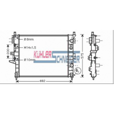 0317301 KUHLER SCHNEIDER Радиатор, охлаждение двигател