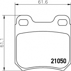 8DB 355 007-381 HELLA PAGID Комплект тормозных колодок, дисковый тормоз