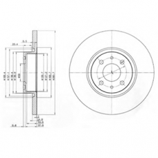 BG3600 DELPHI Тормозной диск