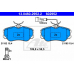 13.0460-2952.2 ATE Комплект тормозных колодок, дисковый тормоз