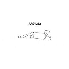 AR01222 VENEPORTE Глушитель выхлопных газов конечный