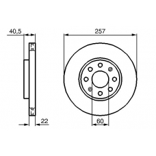 0 986 479 223 BOSCH Тормозной диск