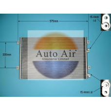 16-5010 AUTO AIR GLOUCESTER Конденсатор, кондиционер