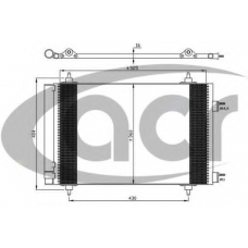 300640 ACR Конденсатор, кондиционер