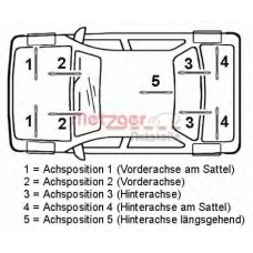 4112315 METZGER Тормозной шланг