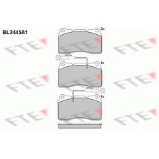 BL2445A1 FTE Комплект тормозных колодок, дисковый тормоз