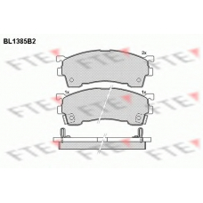 BL1385B2 FTE Комплект тормозных колодок, дисковый тормоз