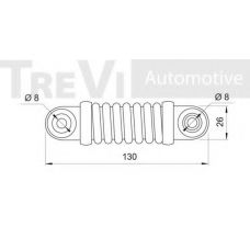 SK008628/1 SK Амортизатор, поликлиновой ремень