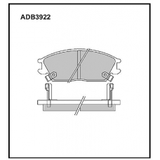 ADB3922 Allied Nippon Тормозные колодки