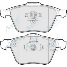 PAD1411 APEC Комплект тормозных колодок, дисковый тормоз