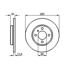 0 986 478 029 BOSCH Тормозной диск