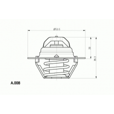 A.008.75 BEHR Термостат, охлаждающая жидкость