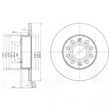 BG3890C DELPHI Тормозной диск