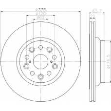 8DD 355 116-931 HELLA Тормозной диск