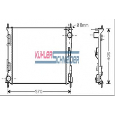 0900591 KUHLER SCHNEIDER Радиатор, охлаждение двигател