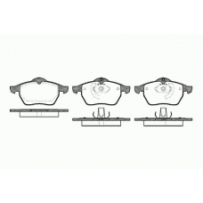 0390 10 KAWE Комплект тормозных колодок, дисковый тормоз