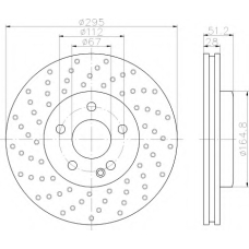 8DD 355 119-611 HELLA Тормозной диск