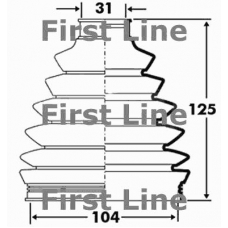 FCB2395 FIRST LINE Пыльник, приводной вал