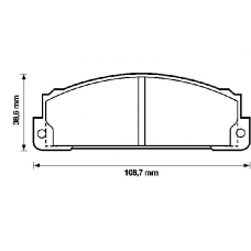 571463X BENDIX Комплект тормозных колодок, дисковый тормоз