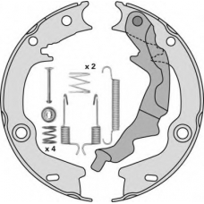 M901R MGA Комплект тормозных колодок, стояночная тормозная с