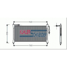 2721001 KUHLER SCHNEIDER Конденсатор, кондиционер