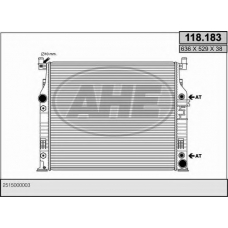 118.183 AHE Радиатор, охлаждение двигателя