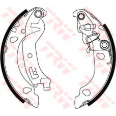 GS8473 TRW Комплект тормозных колодок