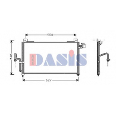 112009N AKS DASIS Конденсатор, кондиционер