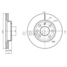 0 986 BB4 327 BOSCH Тормозной диск