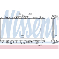 63341 NISSENS Радиатор, охлаждение двигателя