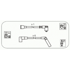 AM78 JANMOR Комплект проводов зажигания