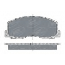 SP 117 PR SCT Комплект тормозных колодок, дисковый тормоз