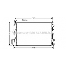 OL2396 AVA Радиатор, охлаждение двигателя