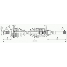 DRS6130.00 OPEN PARTS Приводной вал