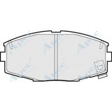 PAD583 APEC Комплект тормозных колодок, дисковый тормоз