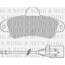 BBP1437 BORG & BECK Комплект тормозных колодок, дисковый тормоз