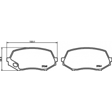 8DB 355 005-591 HELLA PAGID Комплект тормозных колодок, дисковый тормоз